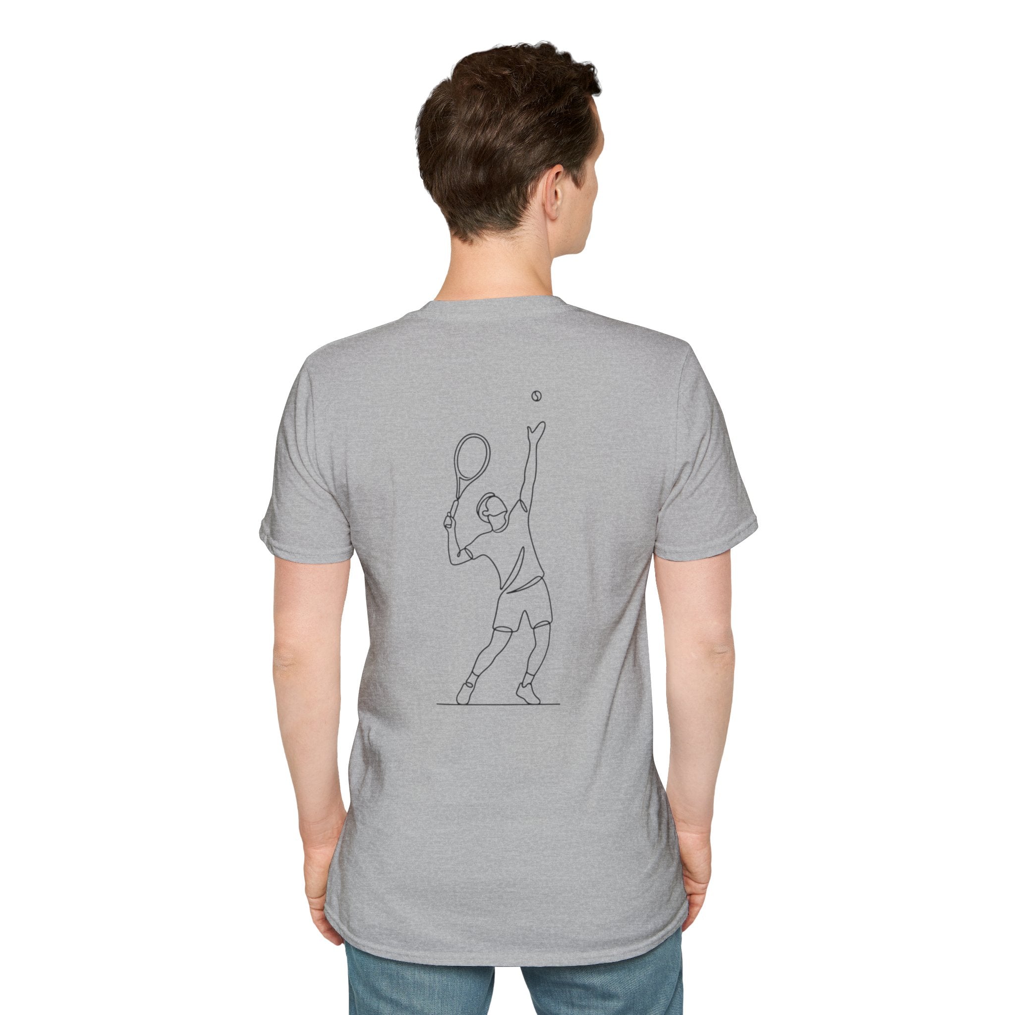 Tennis Script T-Shirt — Minimal Athletic Tee for Players & Fans