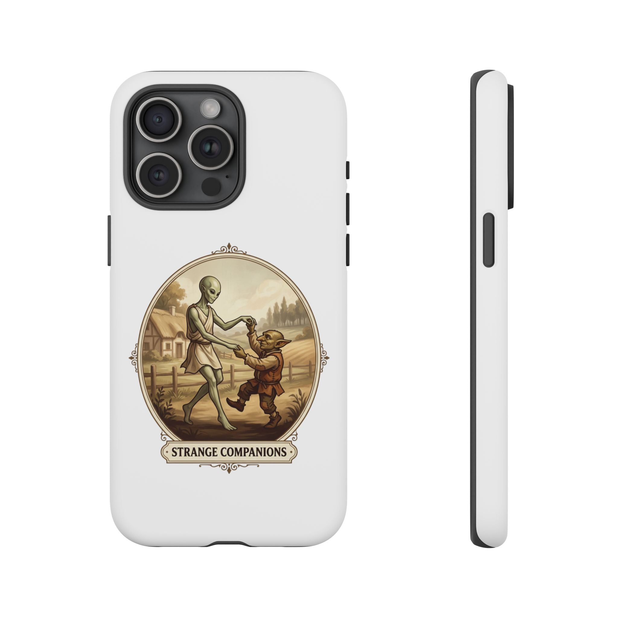 Phone Case — Vintage 'Strange Companions' Alien & Child Illustration