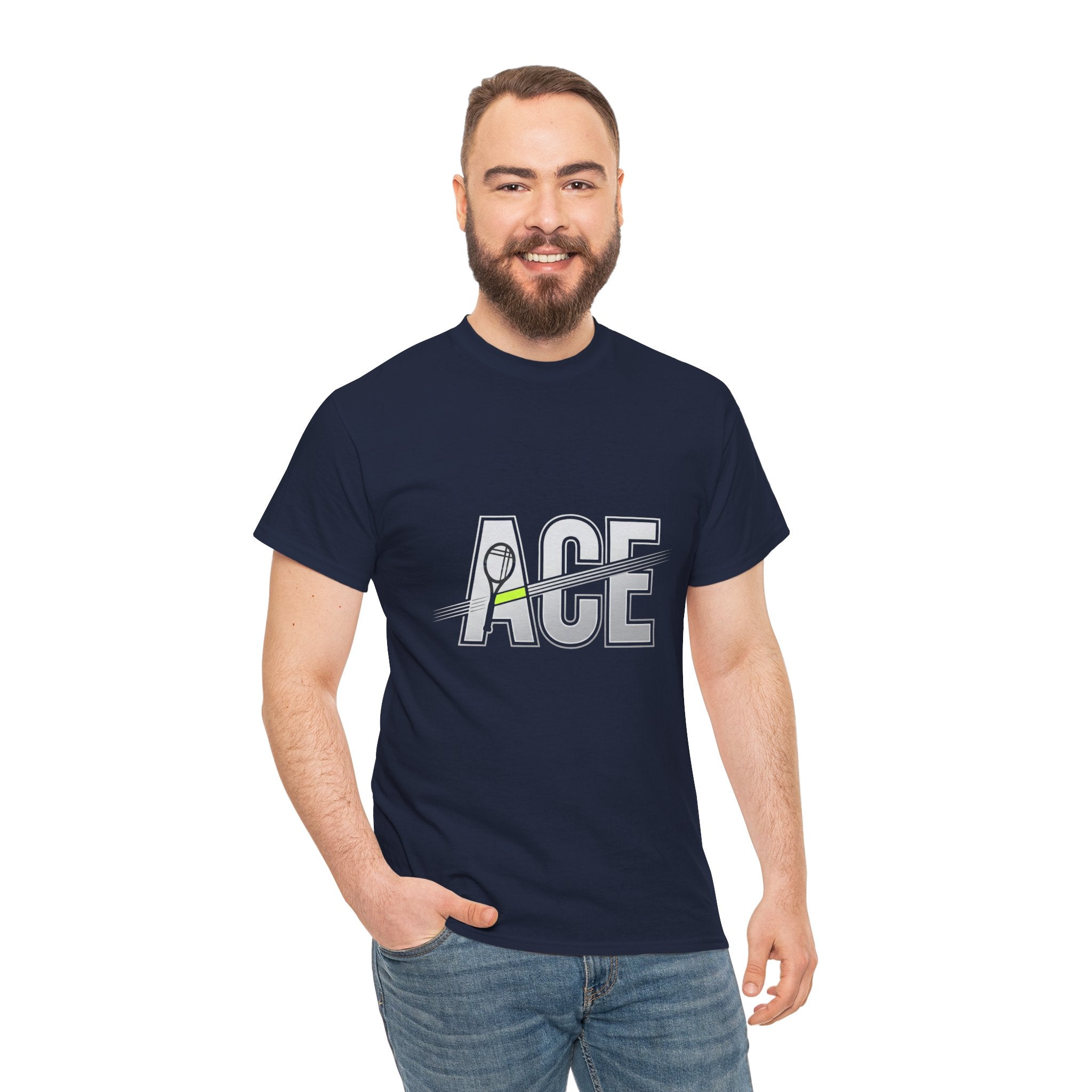 Ace Graphic Tee — Minimal Tennis 'ACE' Design