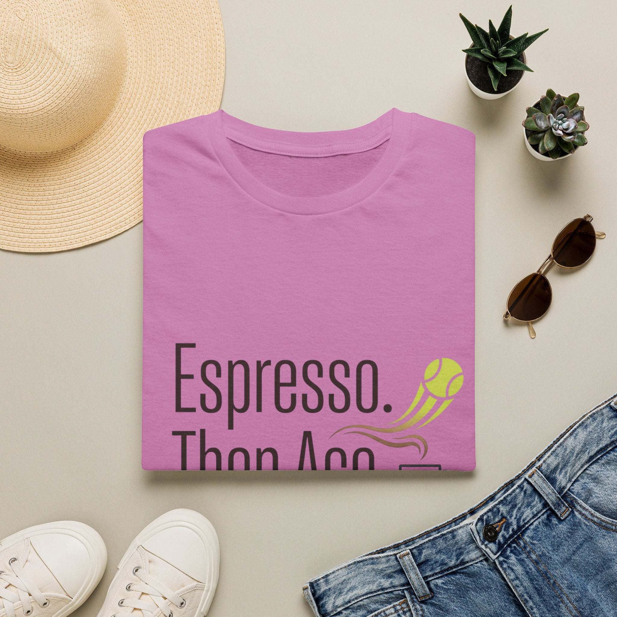 Espresso. Then Ace. Tennis & Coffee T-Shirt