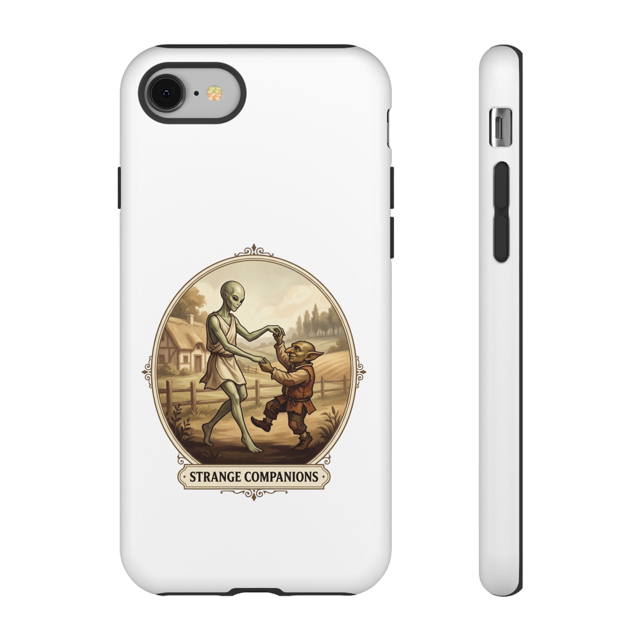 Phone Case — Vintage 'Strange Companions' Alien & Child Illustration