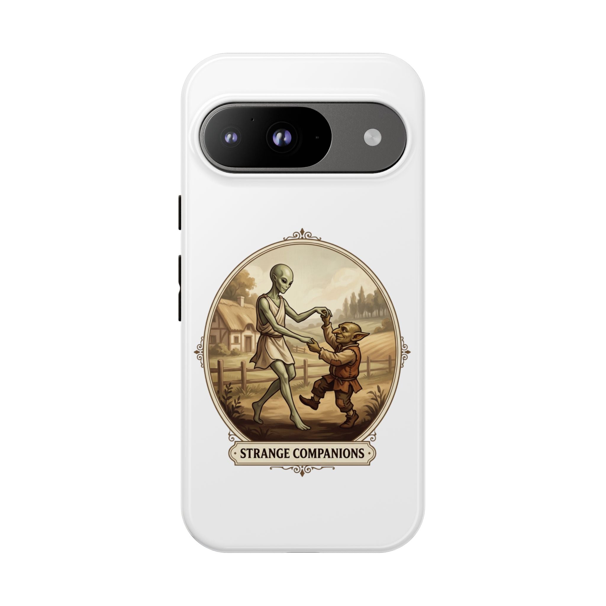 Phone Case — Vintage 'Strange Companions' Alien & Child Illustration