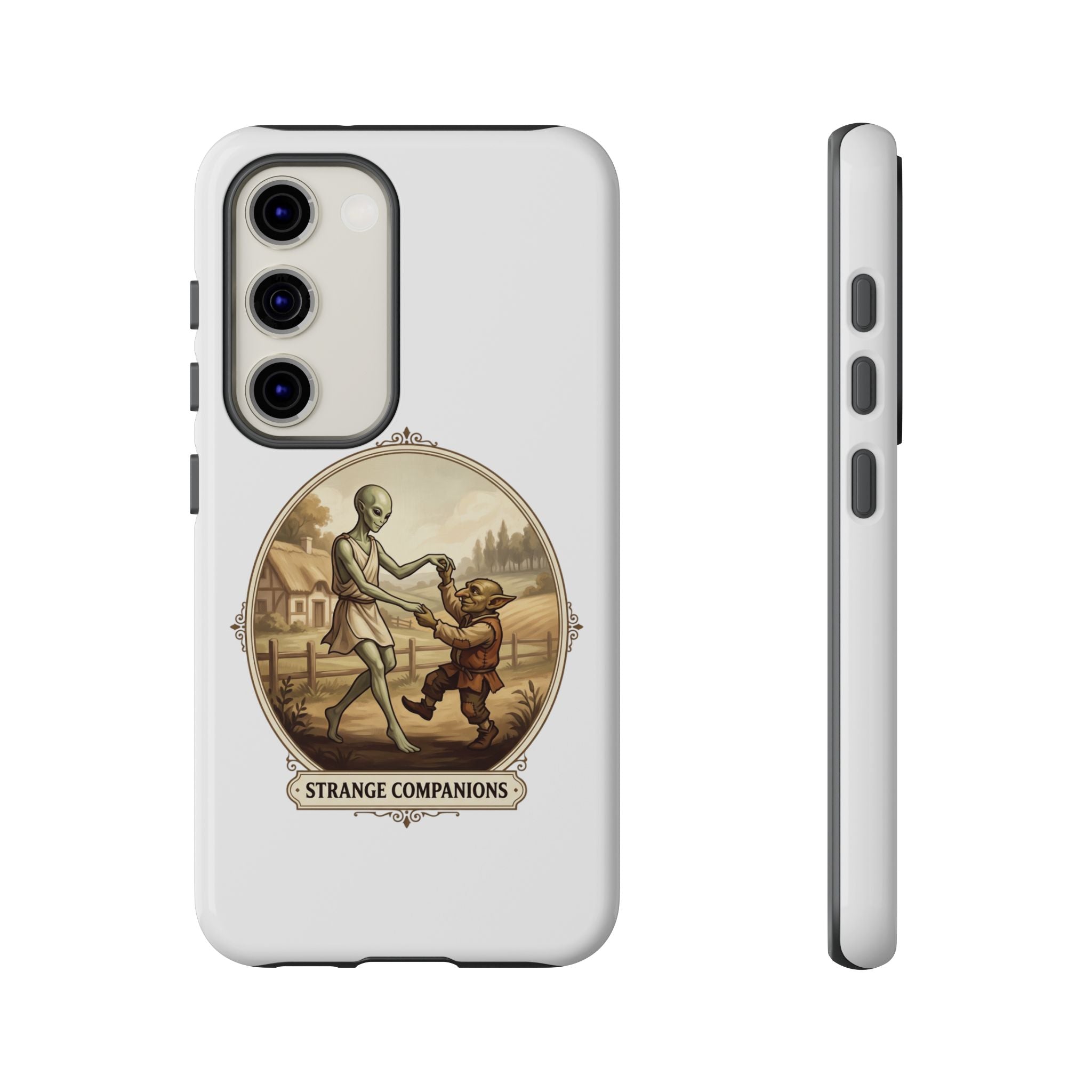Phone Case — Vintage 'Strange Companions' Alien & Child Illustration