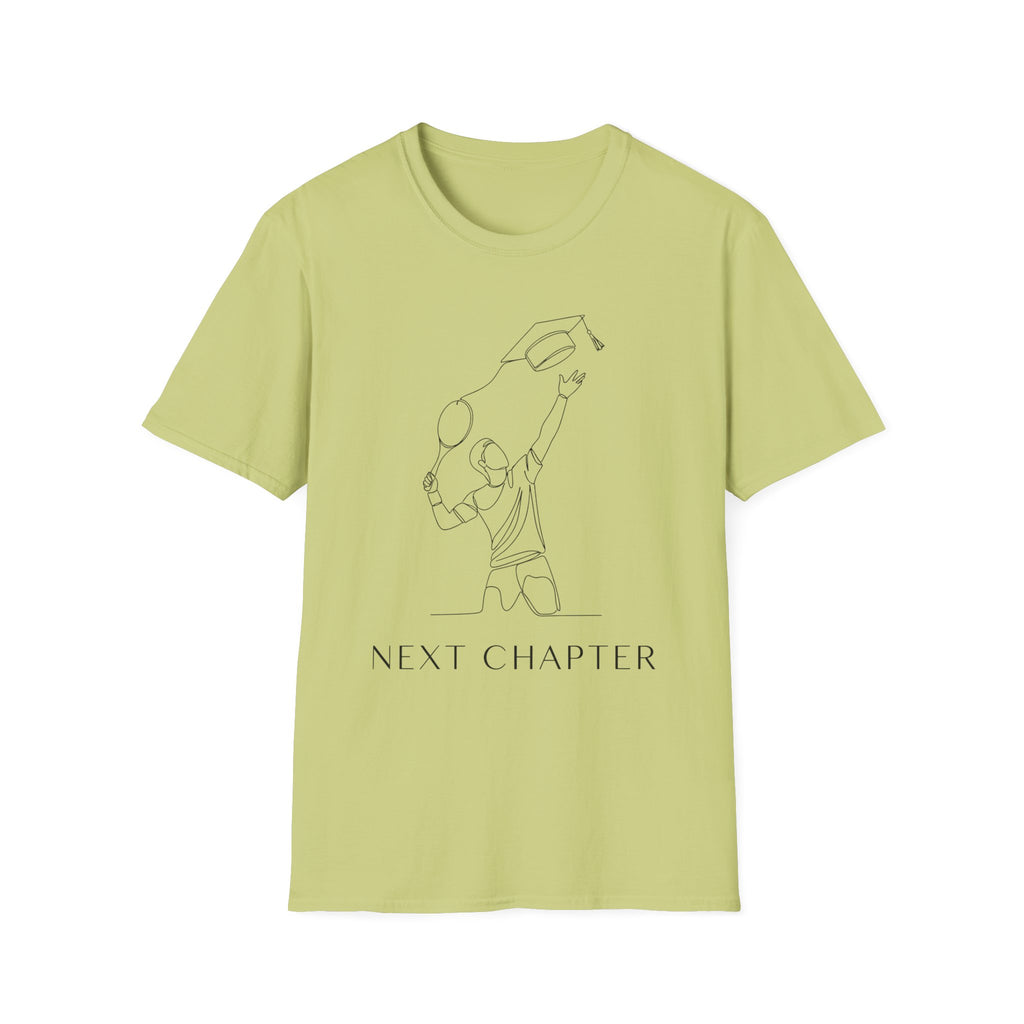 Graduation T-shirt — Minimal Line Art "Next Chapter"