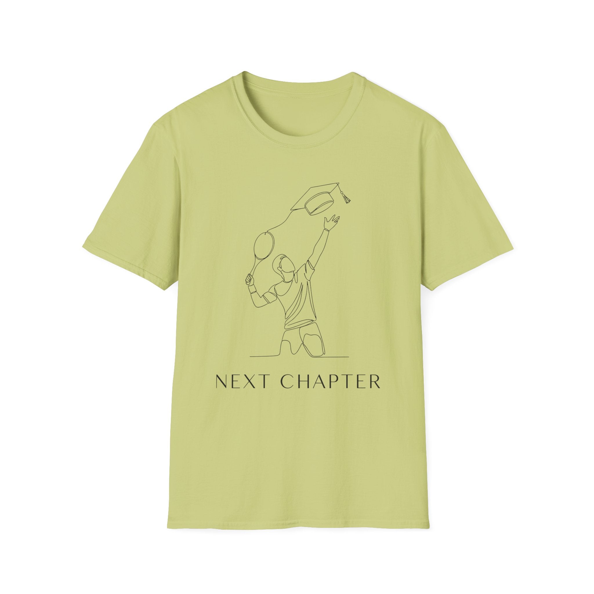 Graduation T-shirt — Minimal Line Art "Next Chapter"