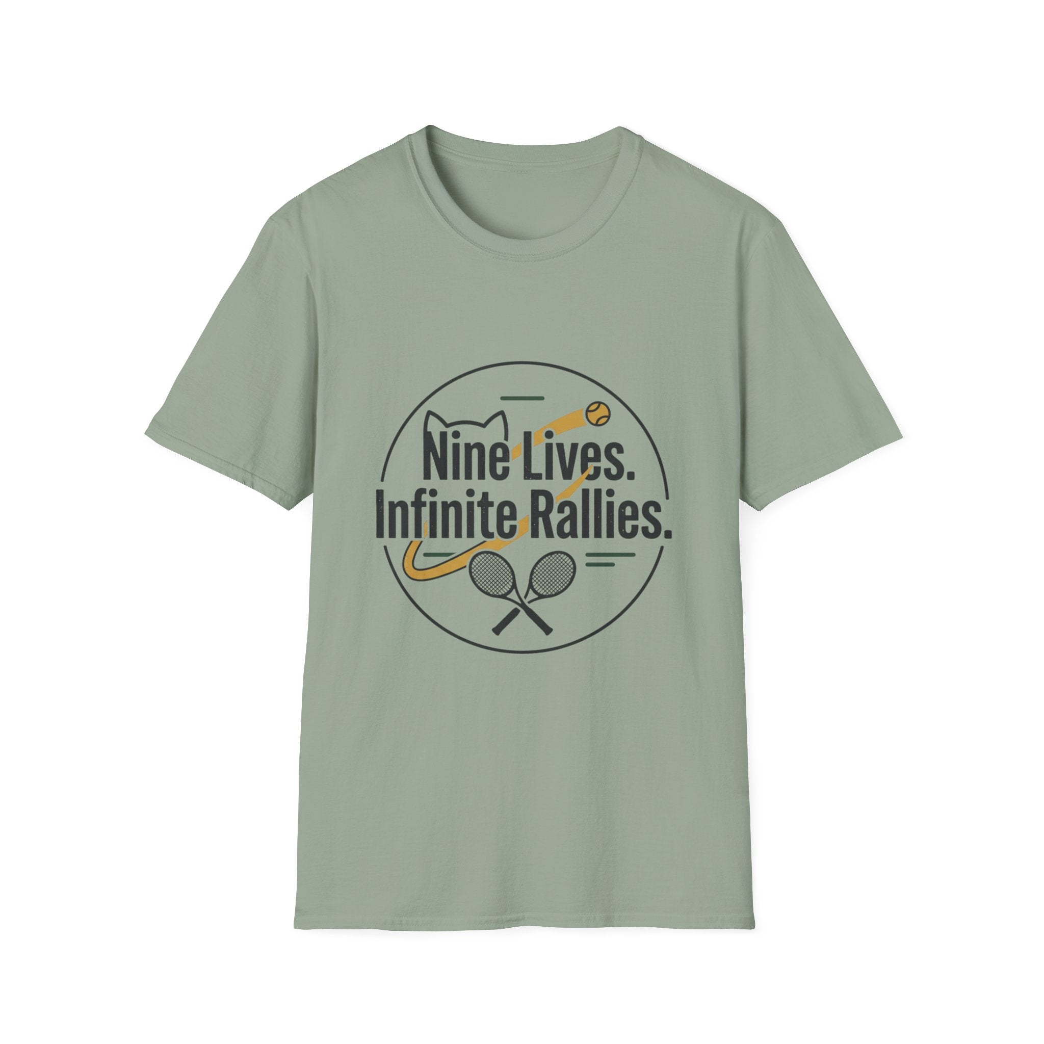 T-shirt Cat & Racket Graphic