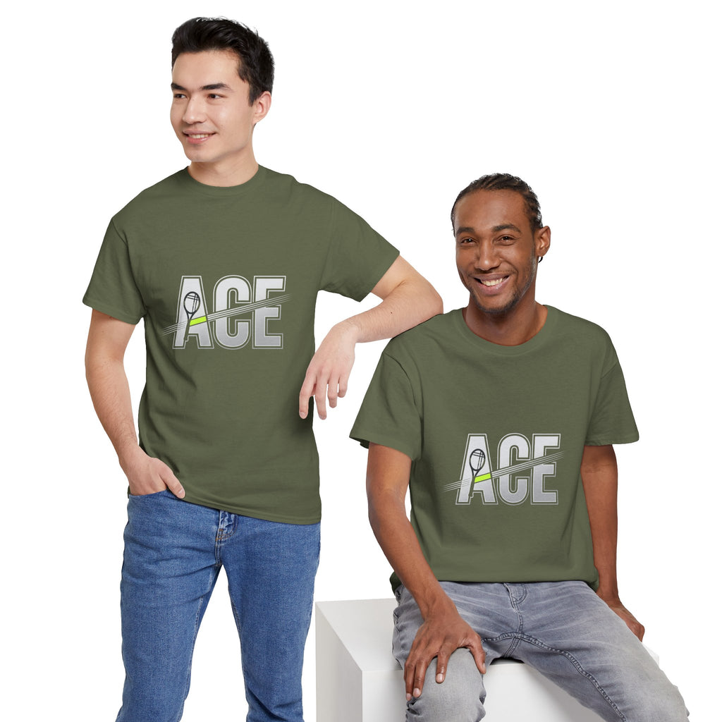 Ace Graphic Tee — Minimal Tennis 'ACE' Design