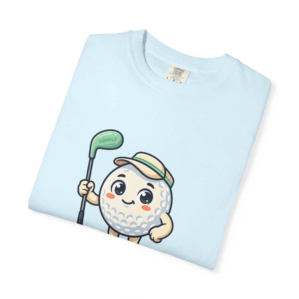 Golf Ball Cartoon T-Shirt — Cute Golfer Graphic Tee