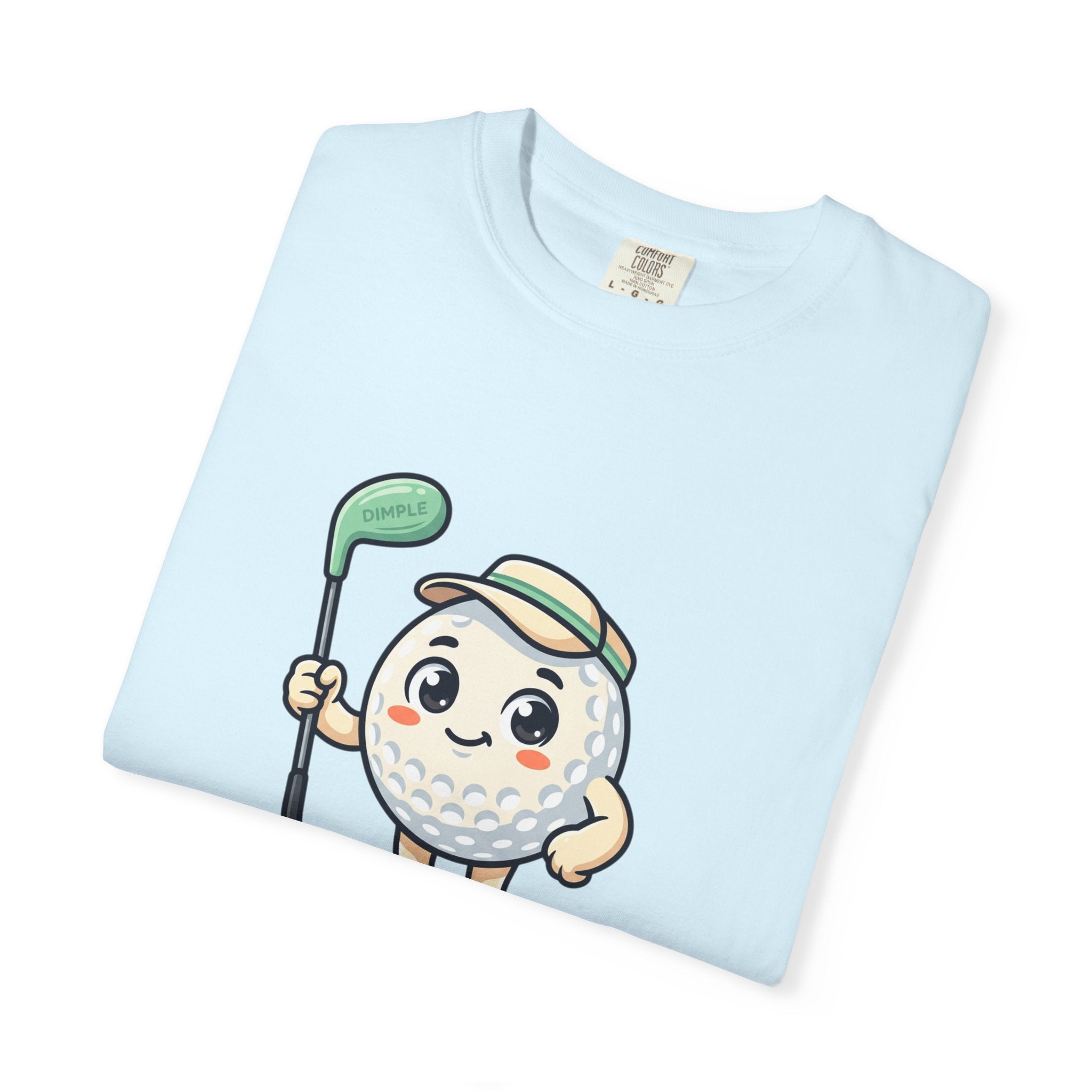 Golf Ball Cartoon T-Shirt — Cute Golfer Graphic Tee