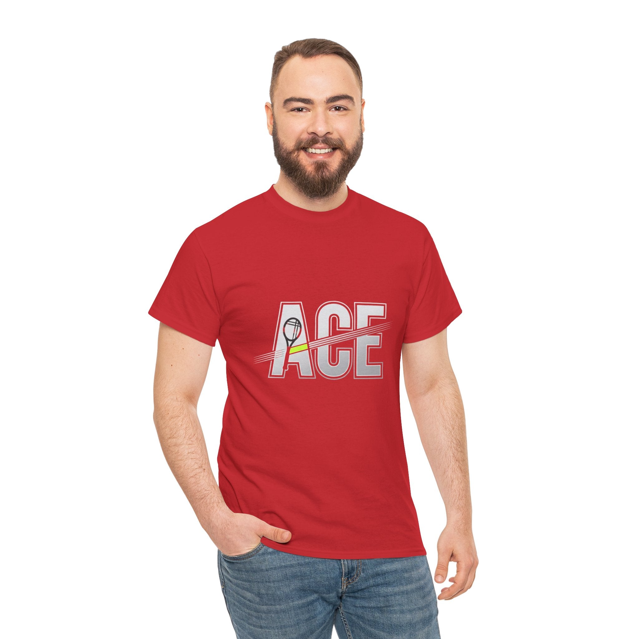 Ace Graphic Tee — Minimal Tennis 'ACE' Design