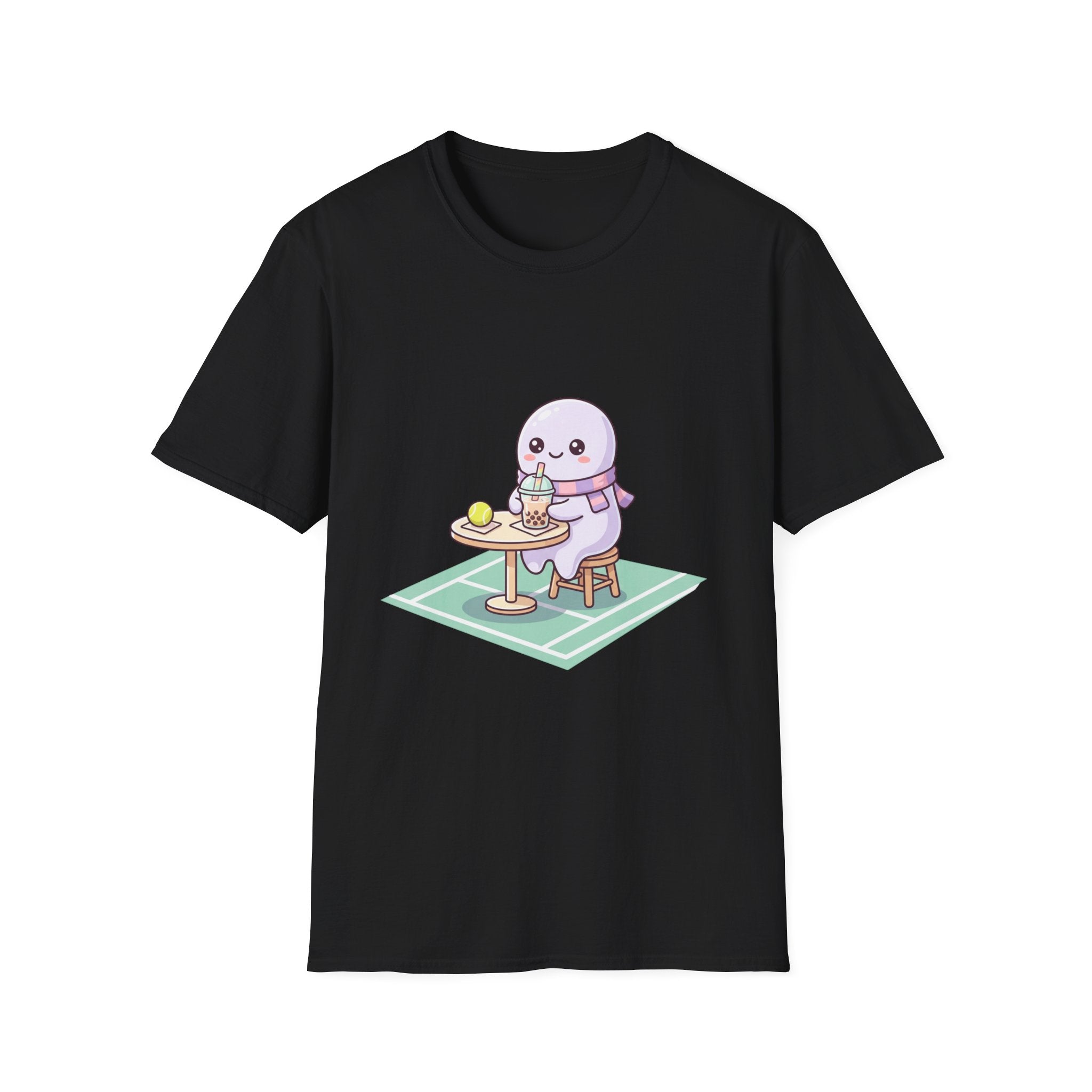 Cute Seal Cafe T-Shirt — Kawaii Sea Otter Drinking Bubble Tea