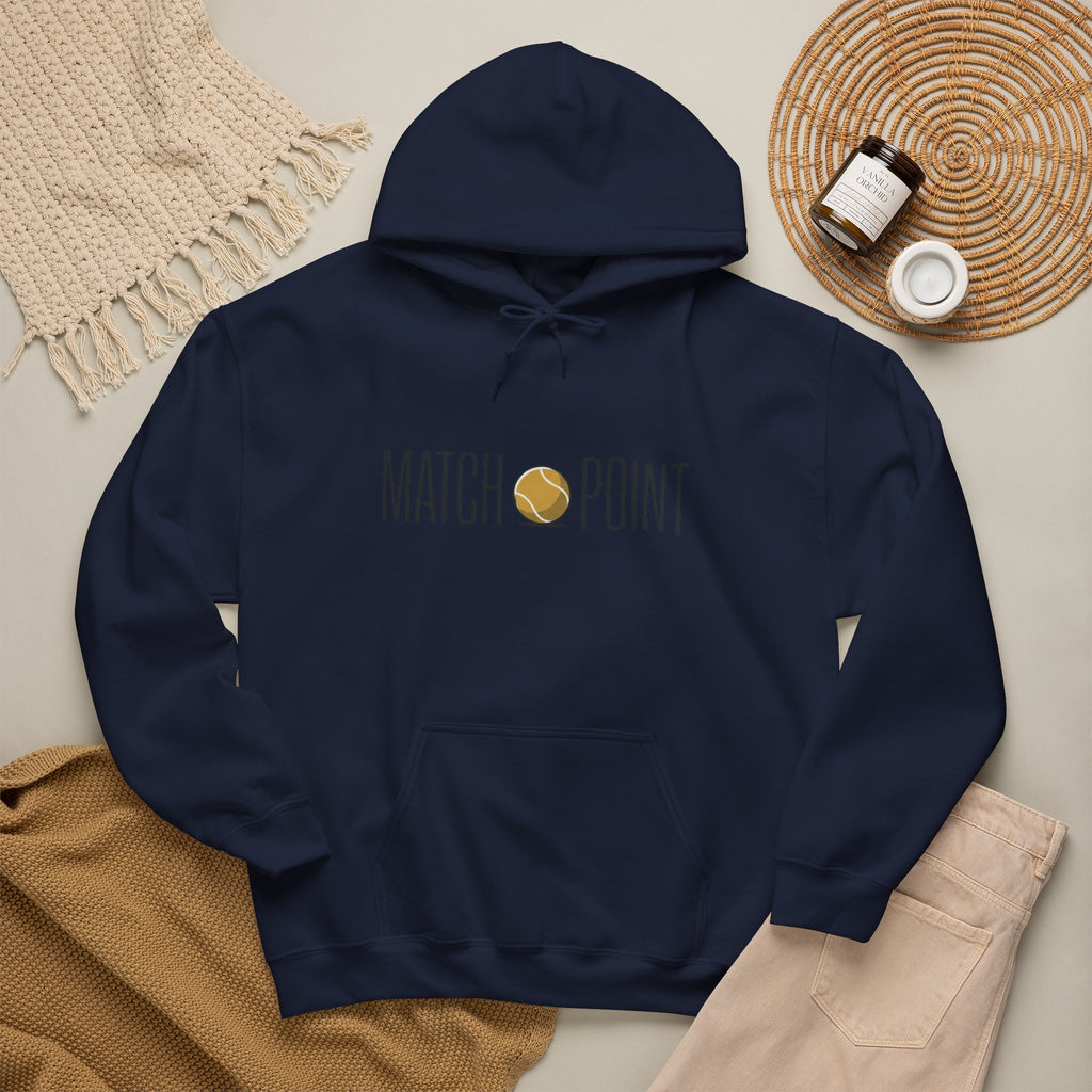 Match Point Tennis Hoodie — 'MATCH POINT' Graphic Pullover