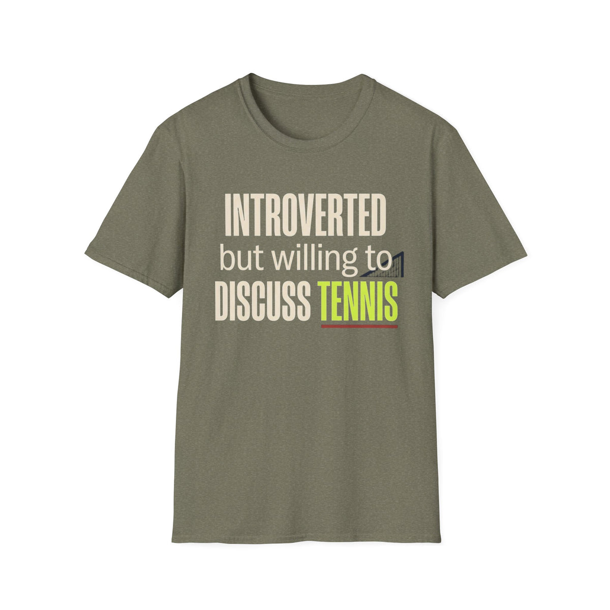 Introverted But Willing to Discuss Tennis T-Shirt