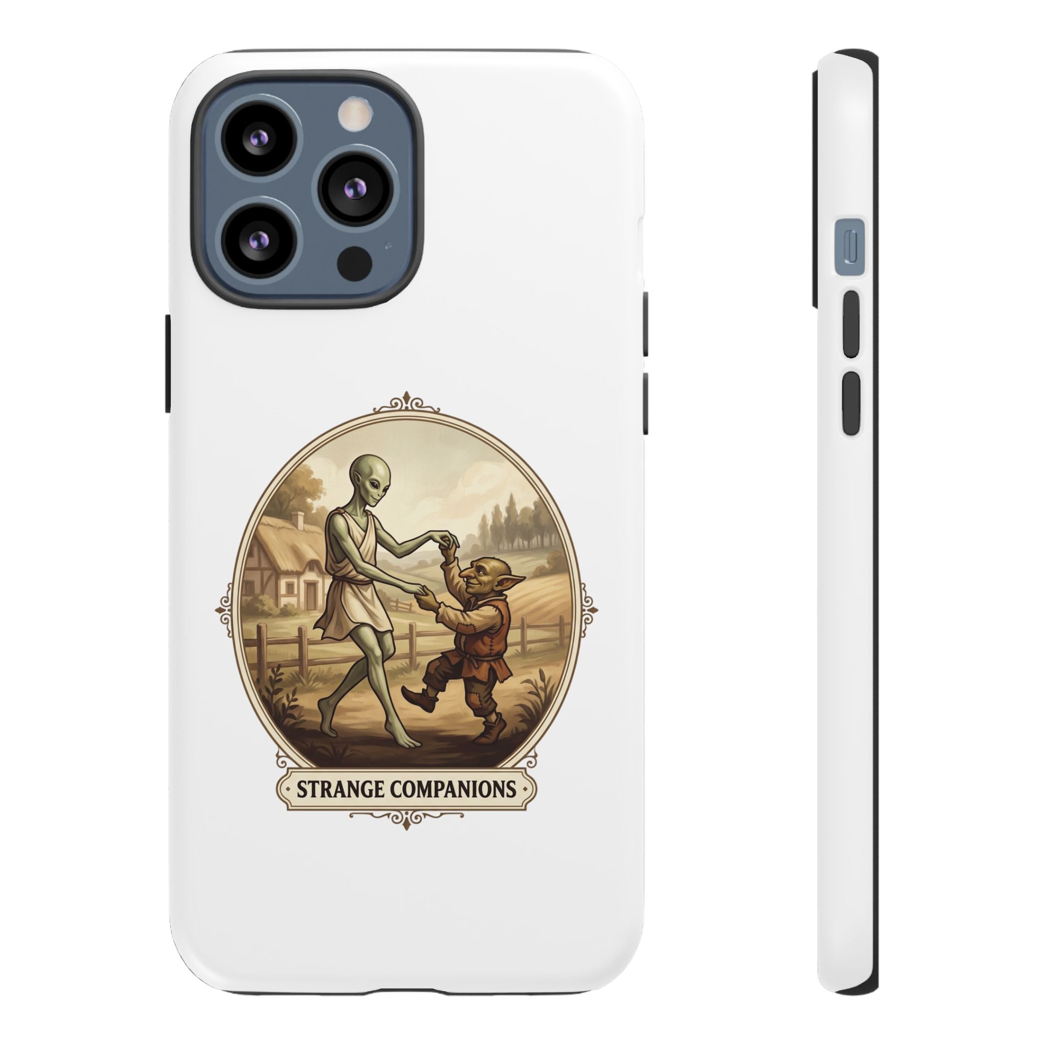Phone Case — Vintage 'Strange Companions' Alien & Child Illustration