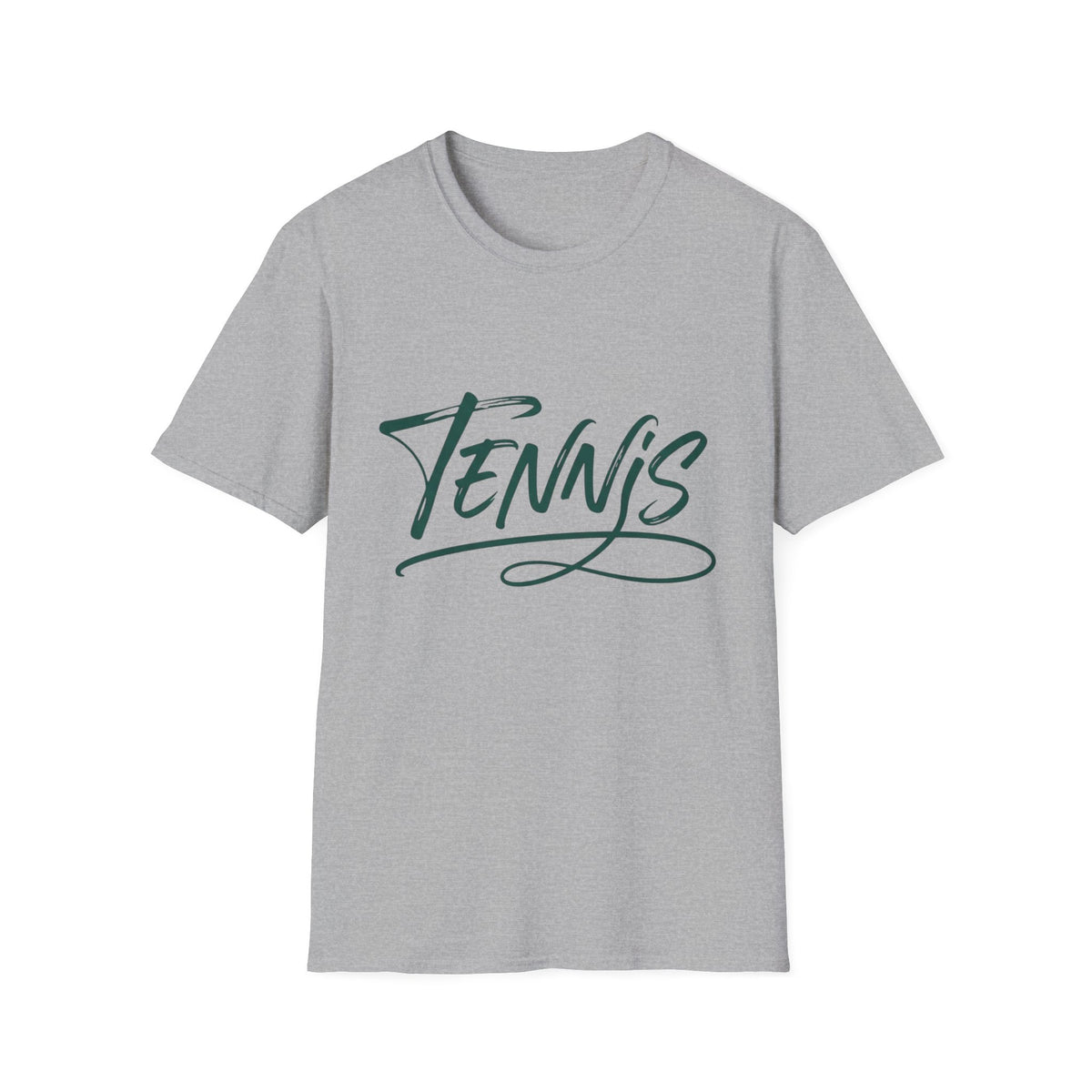 Tennis Script T-Shirt — Athletic Casual Tee for Tennis Players & Fans