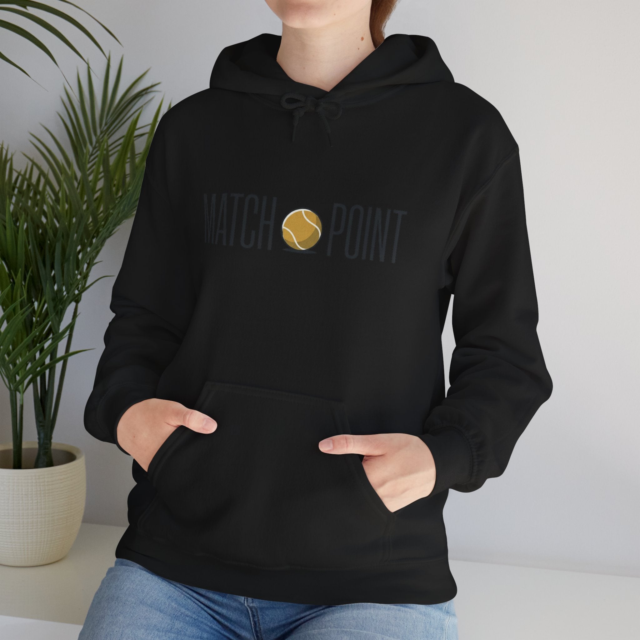 Match Point Tennis Hoodie — 'MATCH POINT' Graphic Pullover