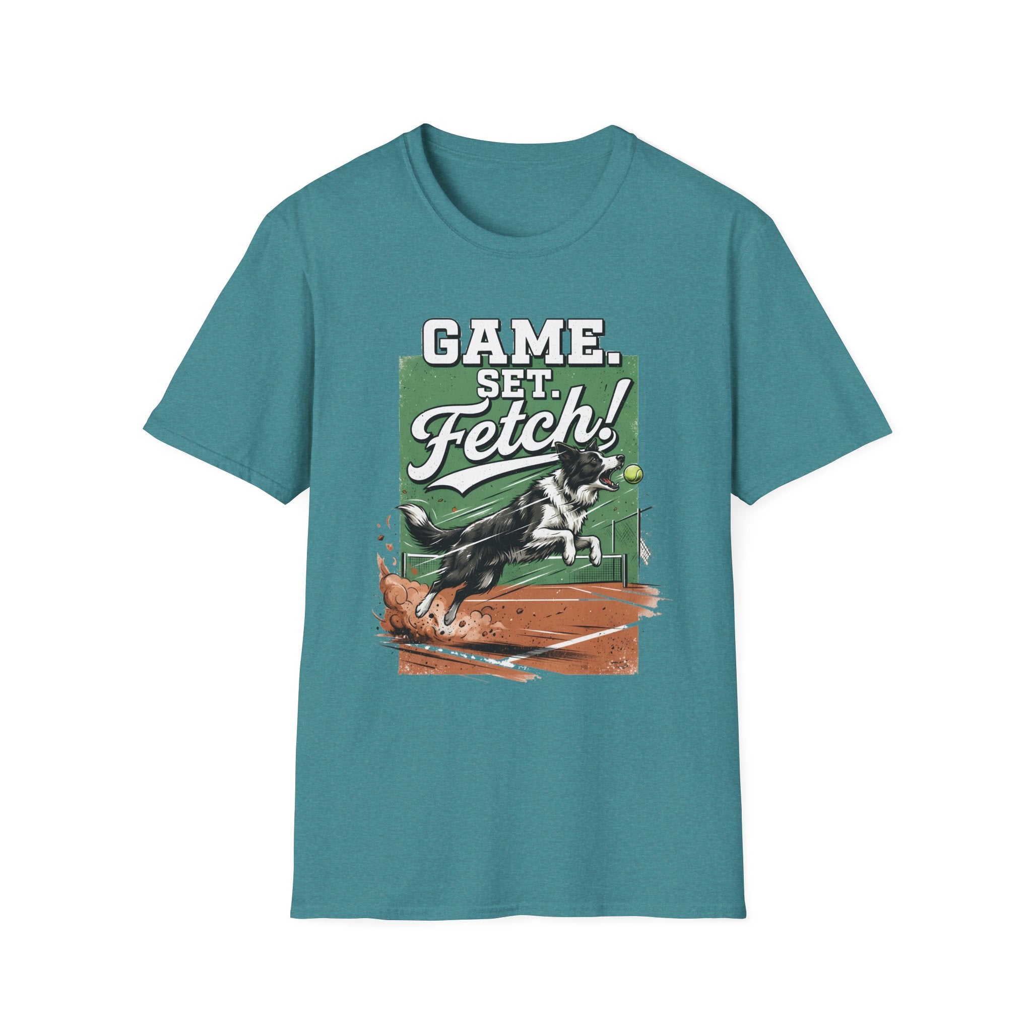 Game, Set, Fetch! Tennis Dog T-Shirt — Funny Pet Lover Athletic Tee