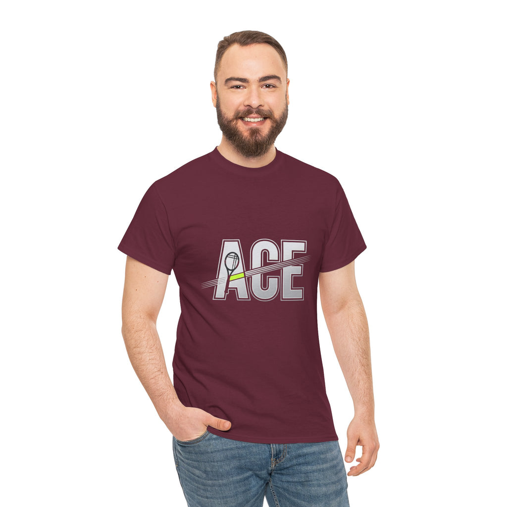 Ace Graphic Tee — Minimal Tennis 'ACE' Design