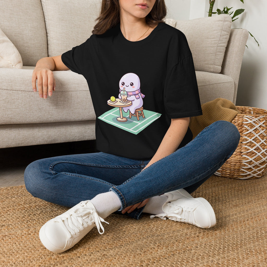 Cute Seal Cafe T-Shirt — Kawaii Sea Otter Drinking Bubble Tea