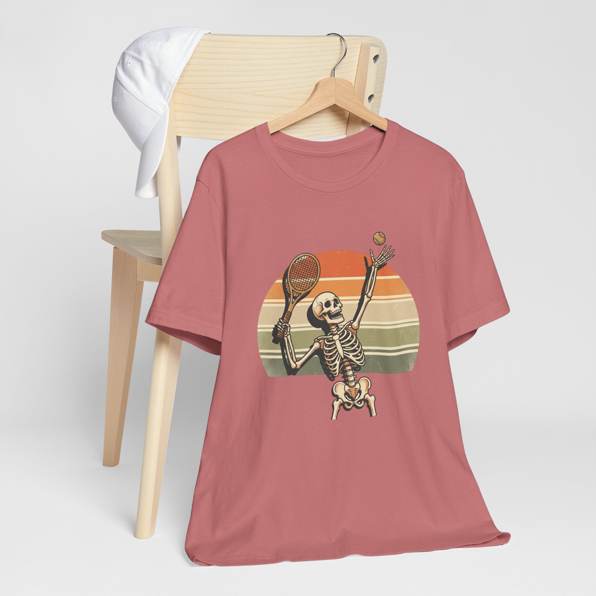 Skeleton Tennis Vintage Sunset Tee