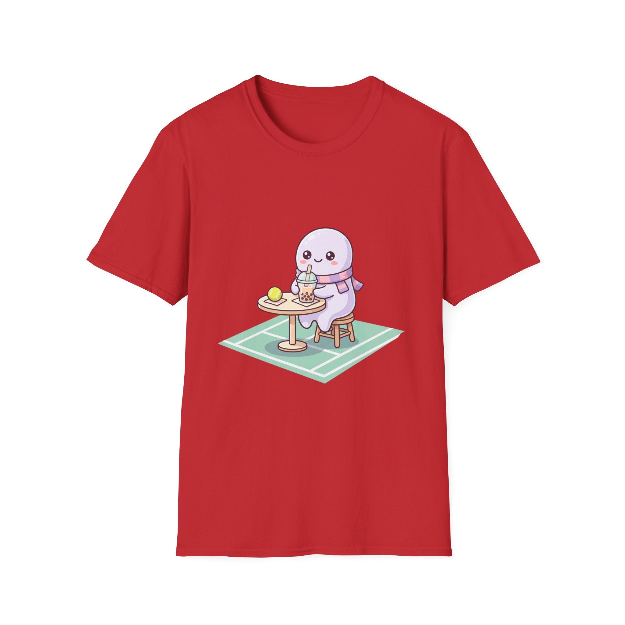 Cute Seal Cafe T-Shirt — Kawaii Sea Otter Drinking Bubble Tea