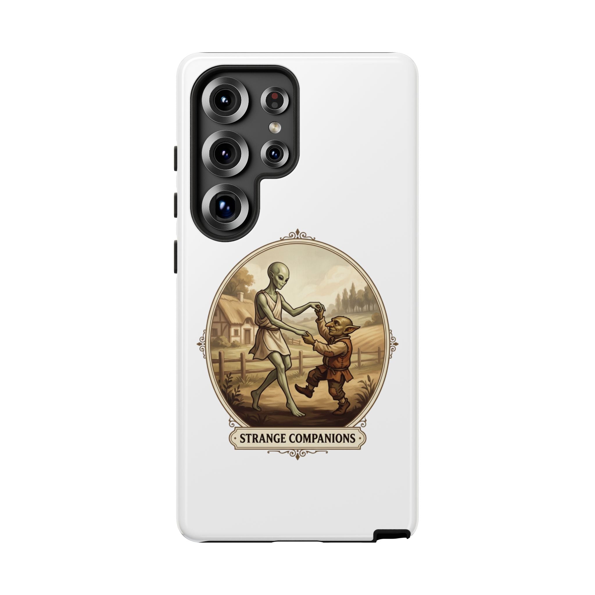 Phone Case — Vintage 'Strange Companions' Alien & Child Illustration