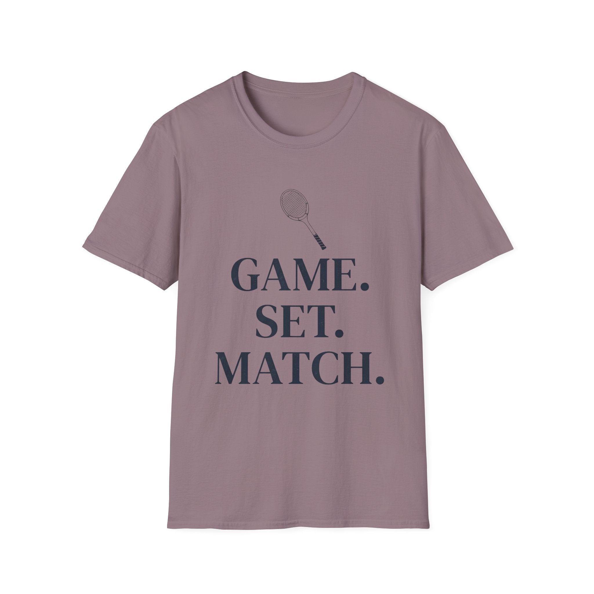 Tennis Shirt — 'GAME. SET. MATCH.' Graphic Tee