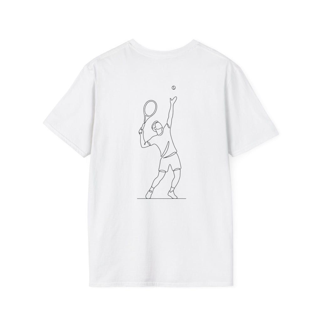 Tennis Script T-Shirt — Minimal Athletic Tee for Players & Fans