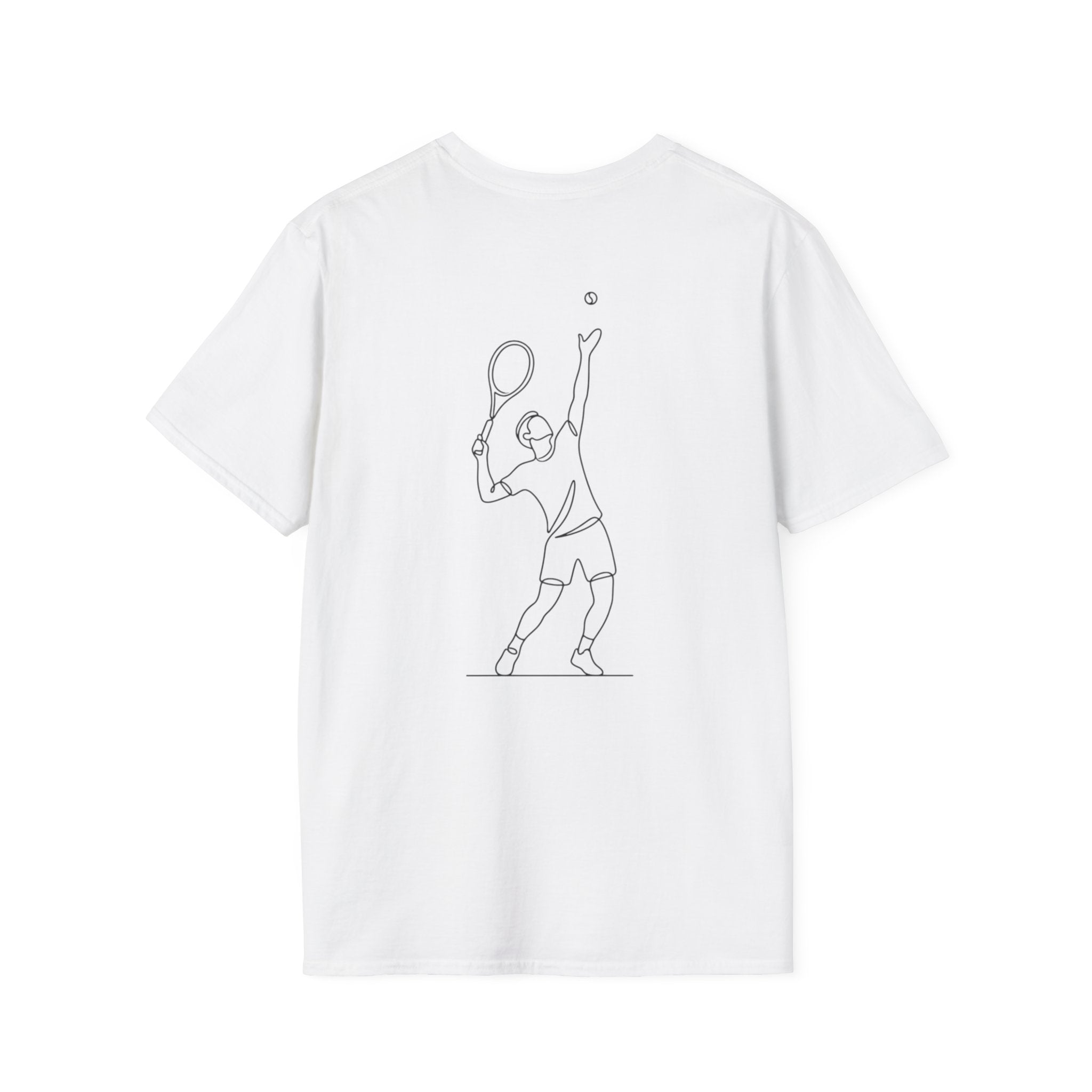 Tennis Script T-Shirt — Minimal Athletic Tee for Players & Fans