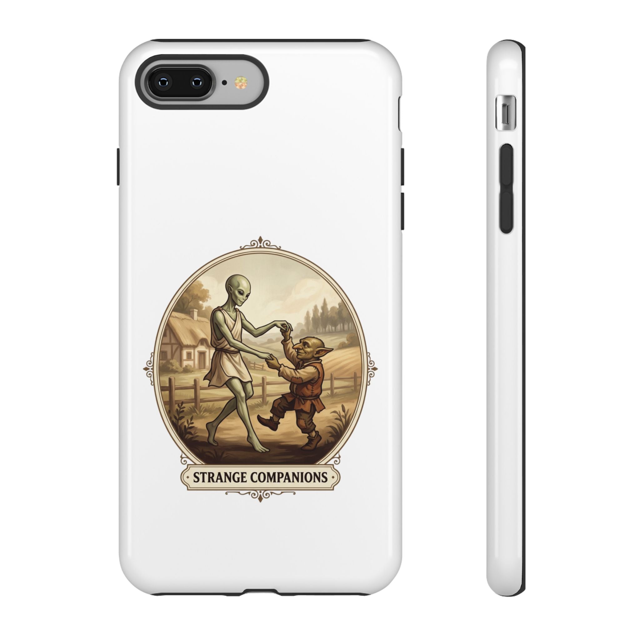 Phone Case — Vintage 'Strange Companions' Alien & Child Illustration