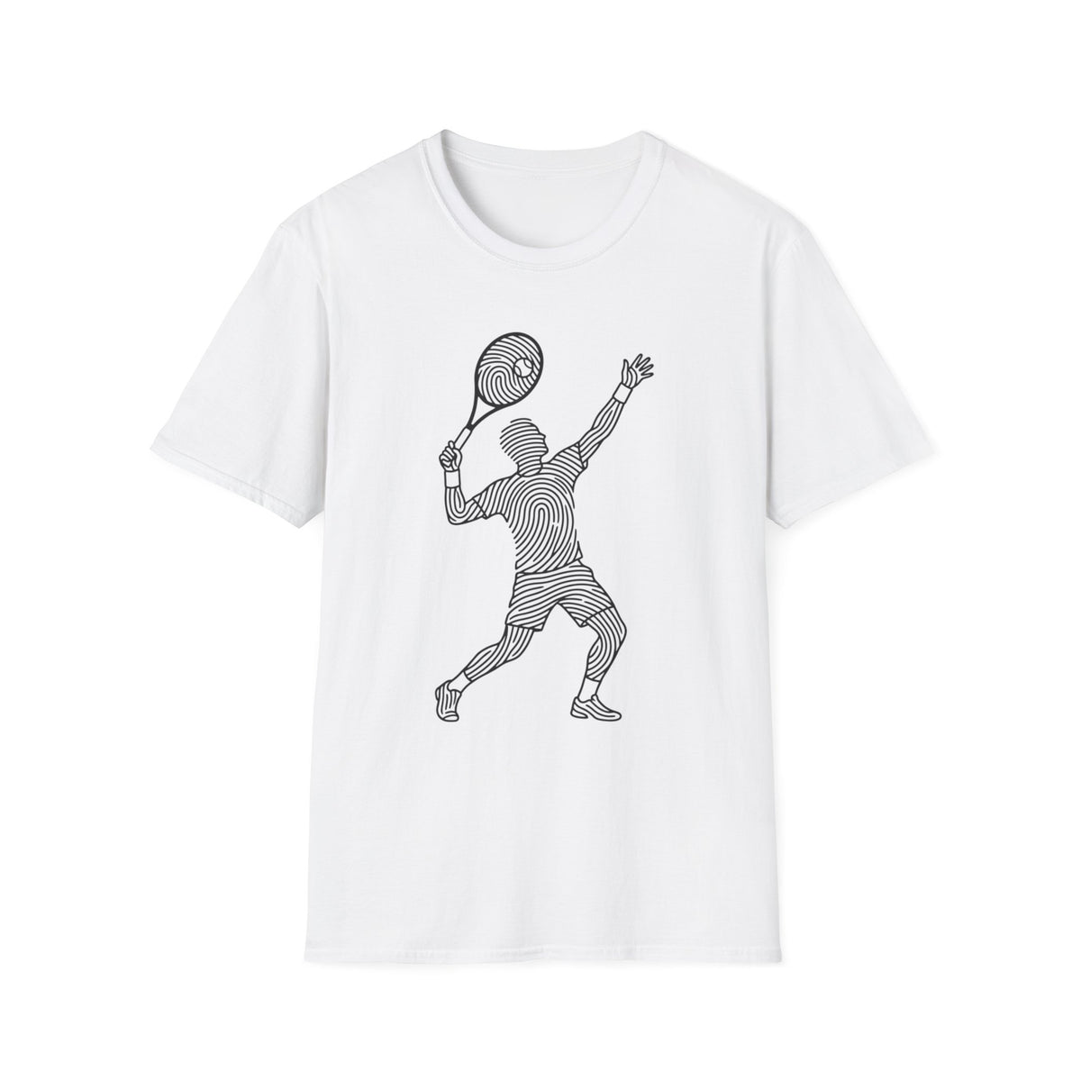 Tennis Player Sketch T-Shirt