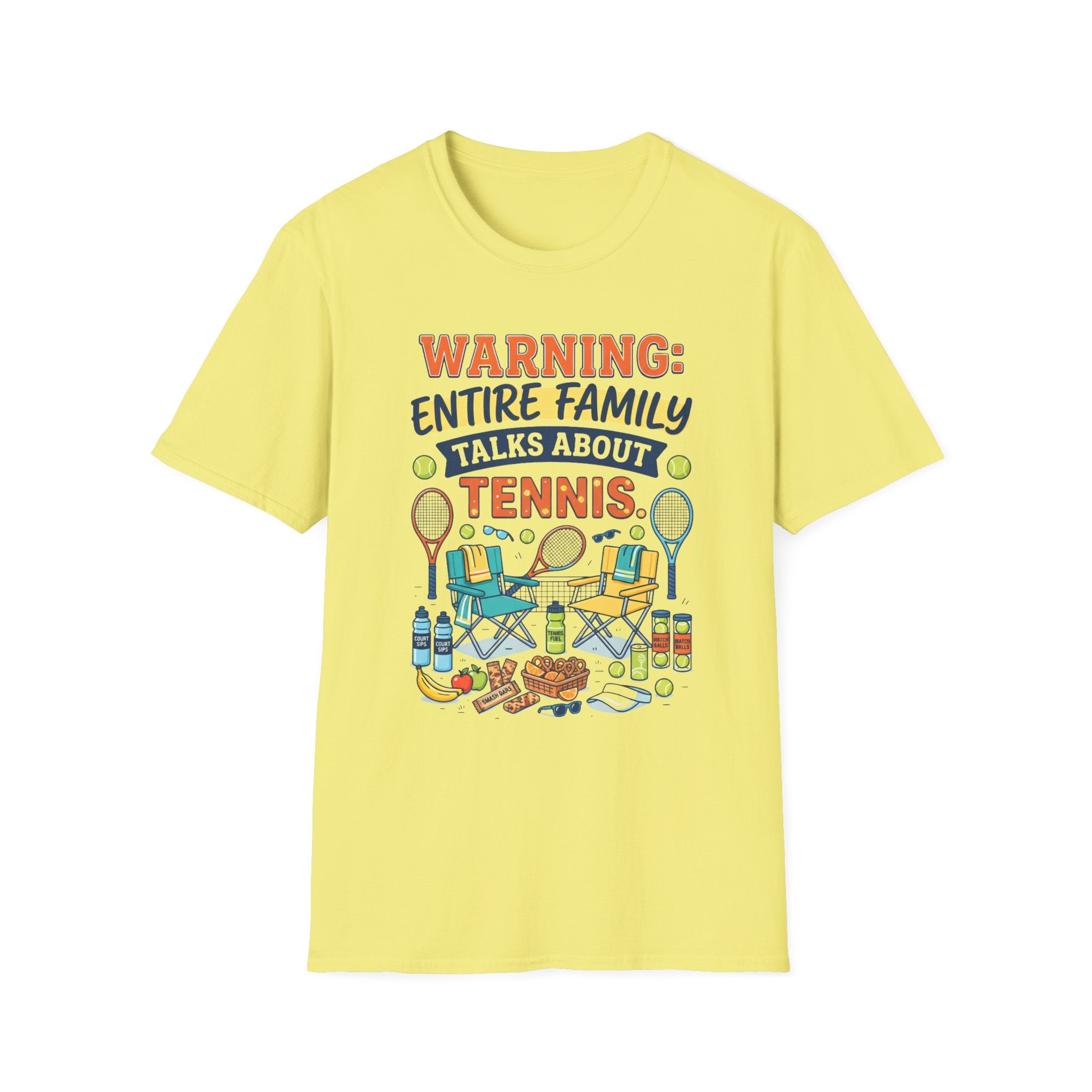 Warning: Entire Family Talks About Tennis T‑Shirt