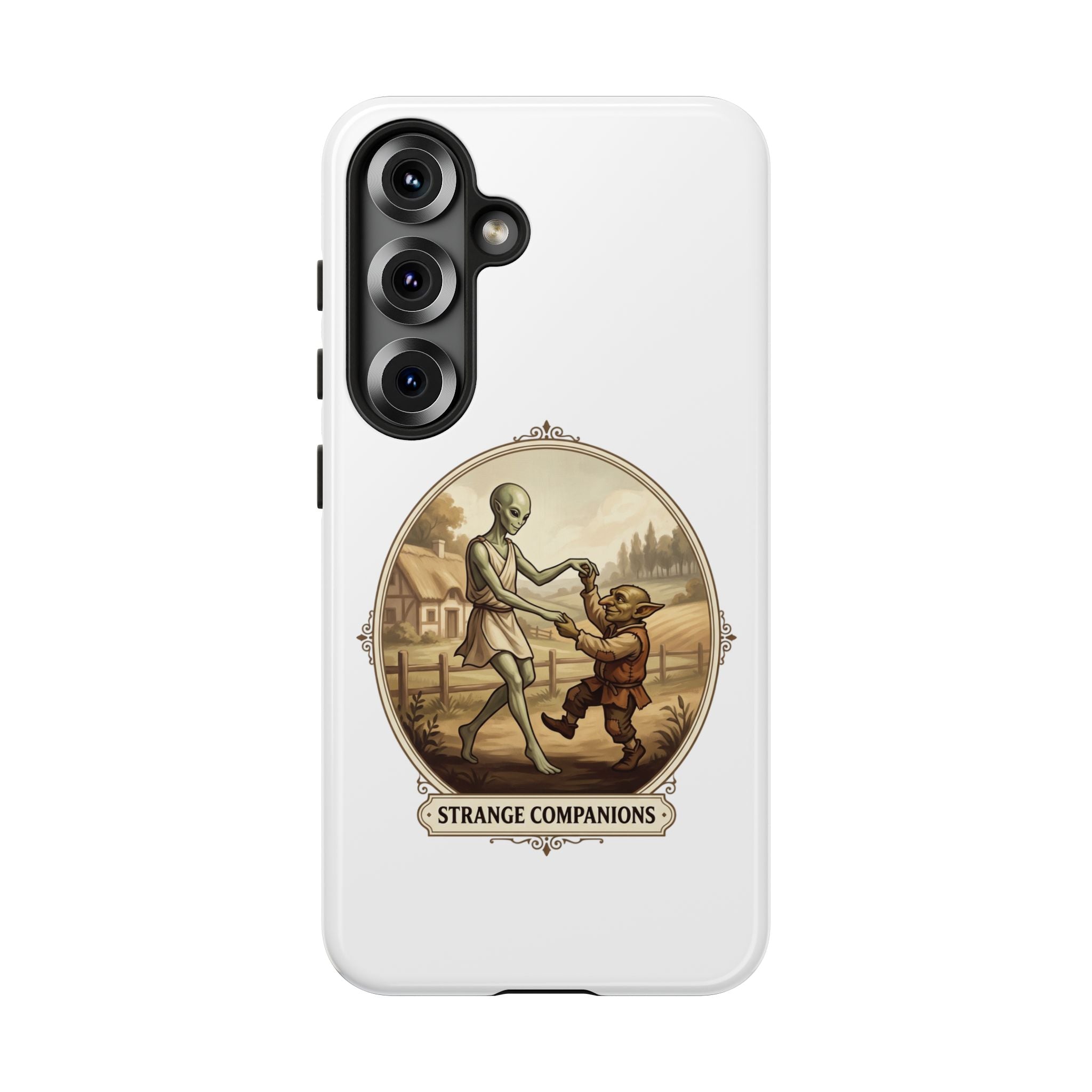 Phone Case — Vintage 'Strange Companions' Alien & Child Illustration