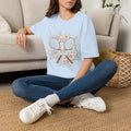Tennis Floral T-Shirt — Vintage Rackets & Roses Graphic Tee