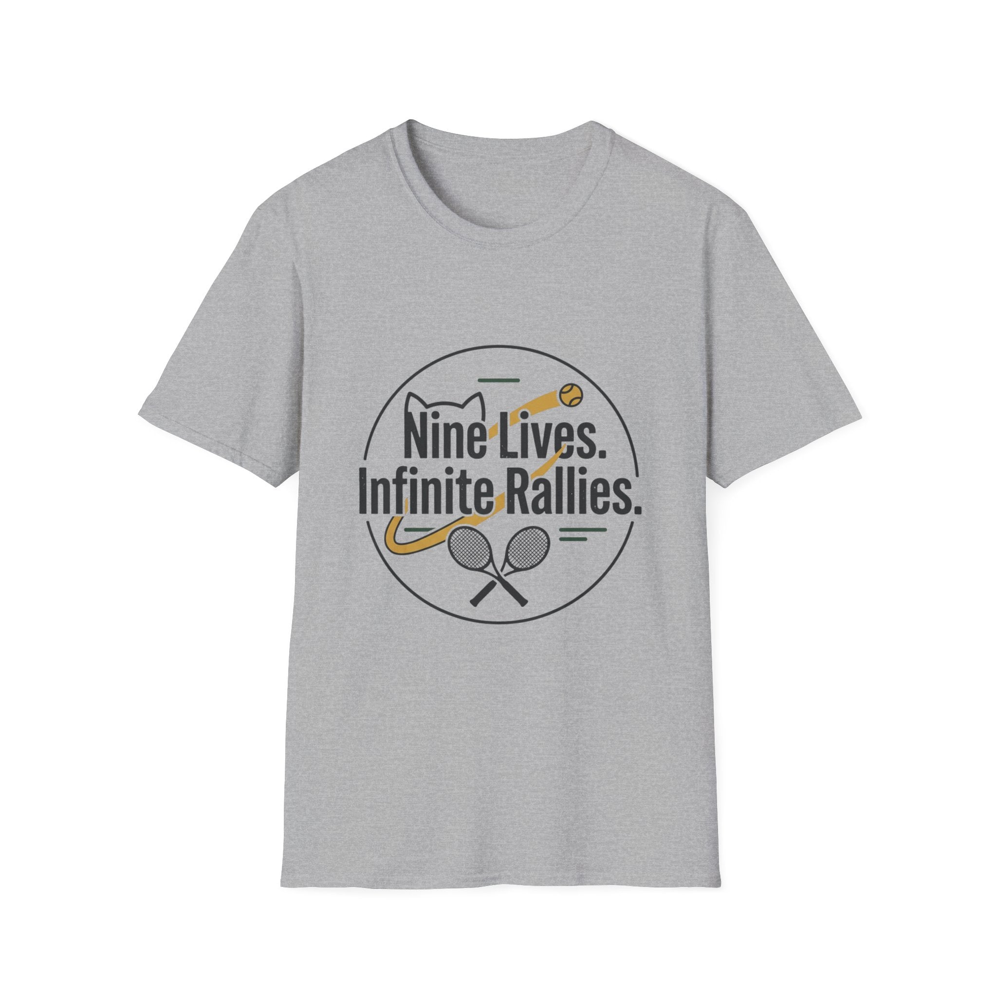 T-shirt Cat & Racket Graphic