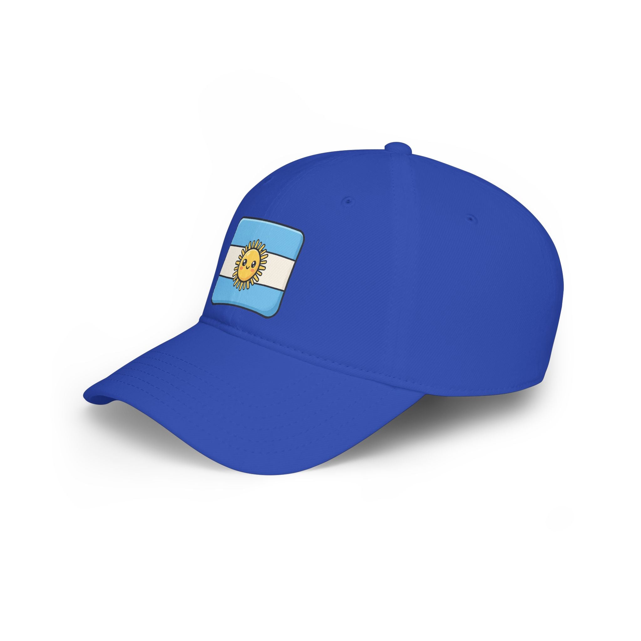 Argentina Sun Flag Baseball Cap — Low Profile Red Hat