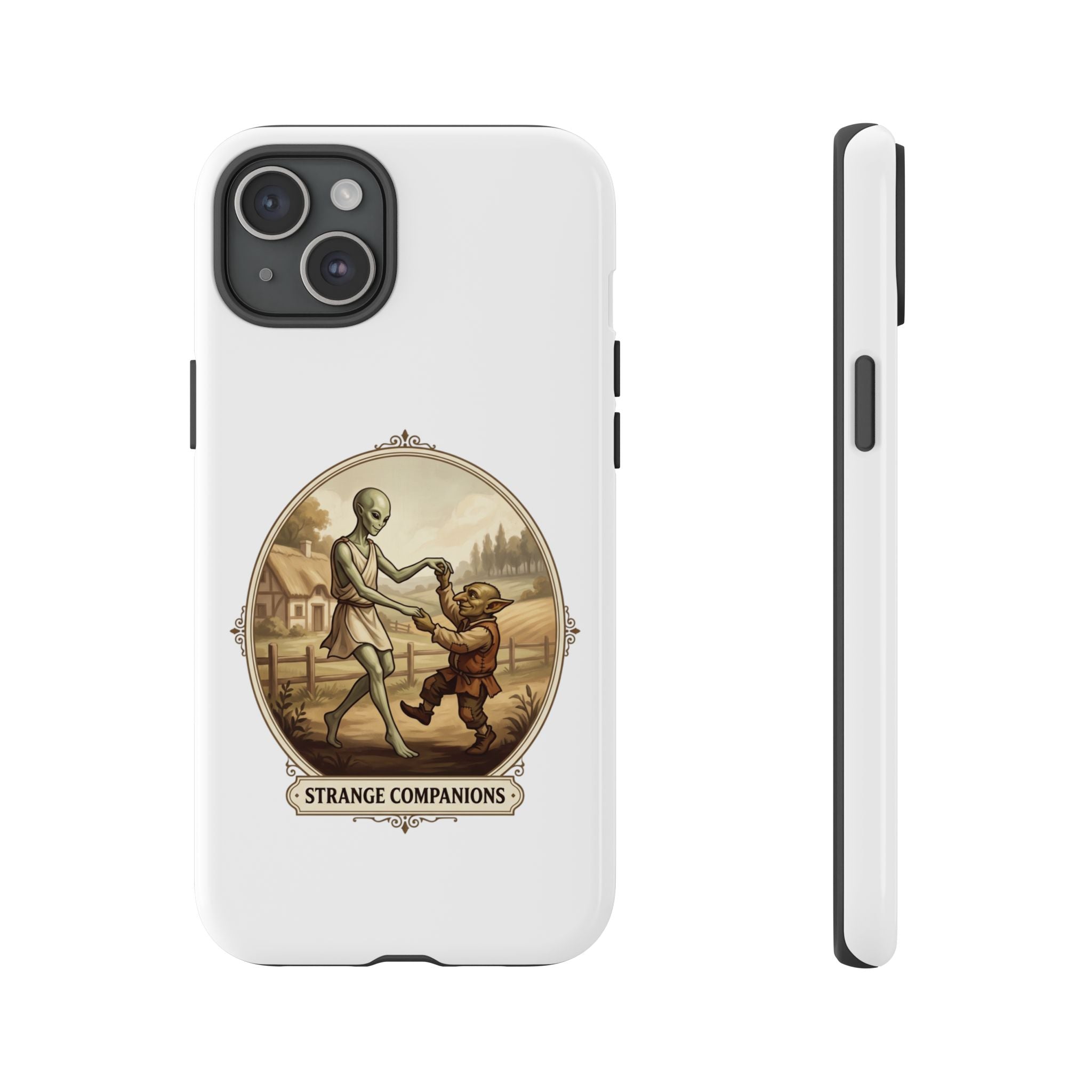 Phone Case — Vintage 'Strange Companions' Alien & Child Illustration