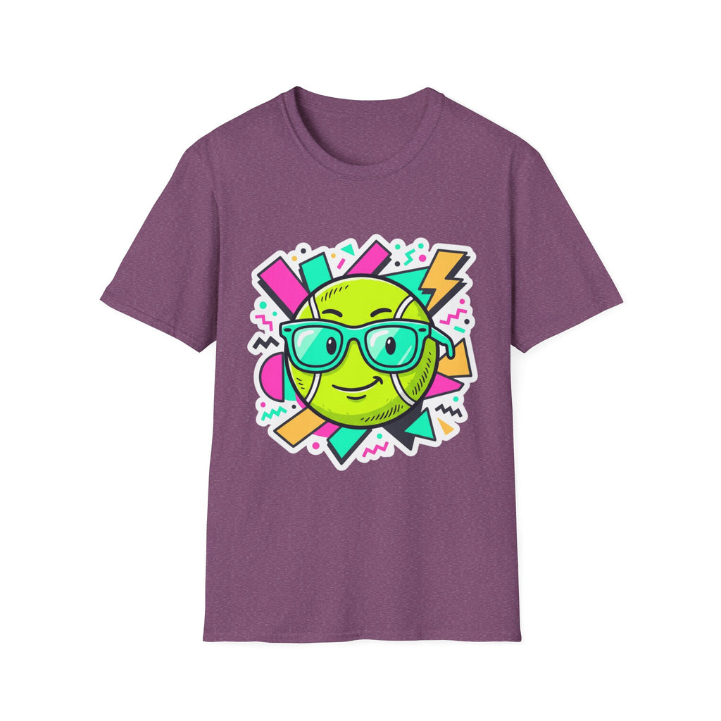 Retro Smiley Sunglasses T-Shirt — Neon Pop Graphic Tee