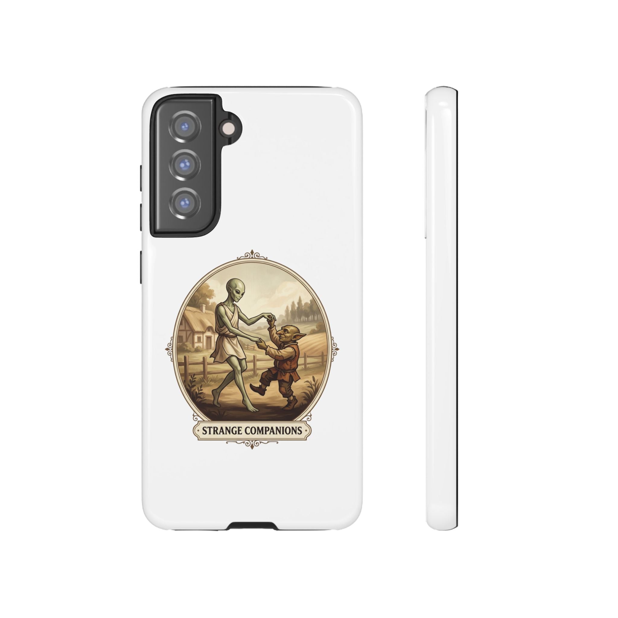 Phone Case — Vintage 'Strange Companions' Alien & Child Illustration