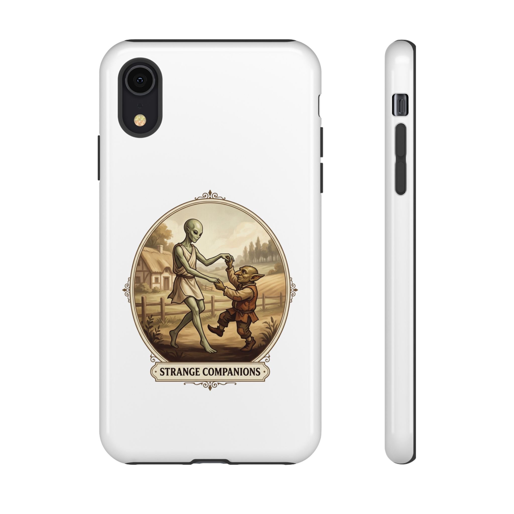 Phone Case — Vintage 'Strange Companions' Alien & Child Illustration