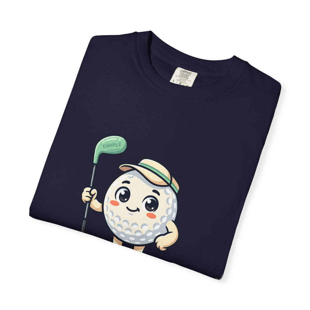 Golf Ball Cartoon T-Shirt — Cute Golfer Graphic Tee