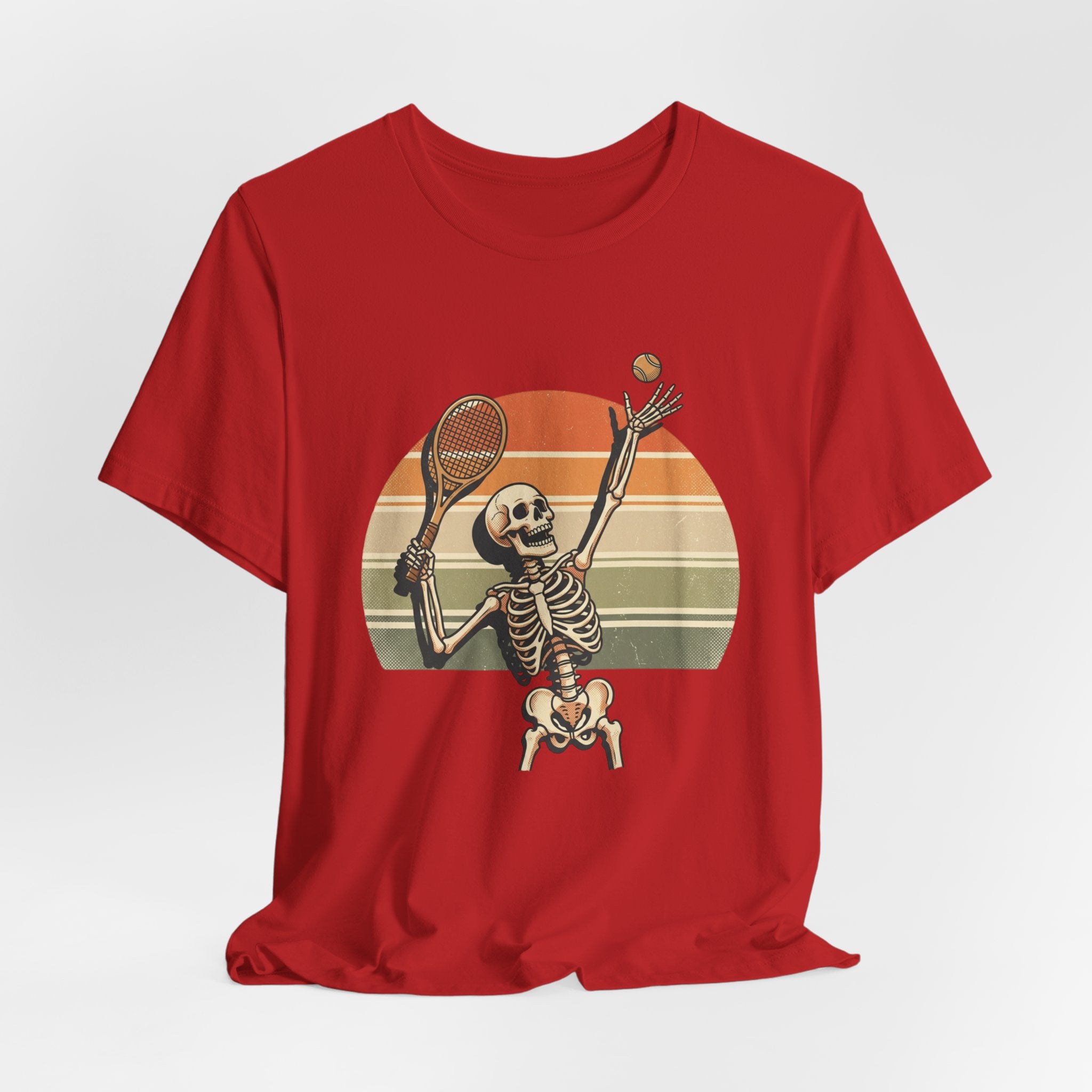 Skeleton Tennis Vintage Sunset Tee