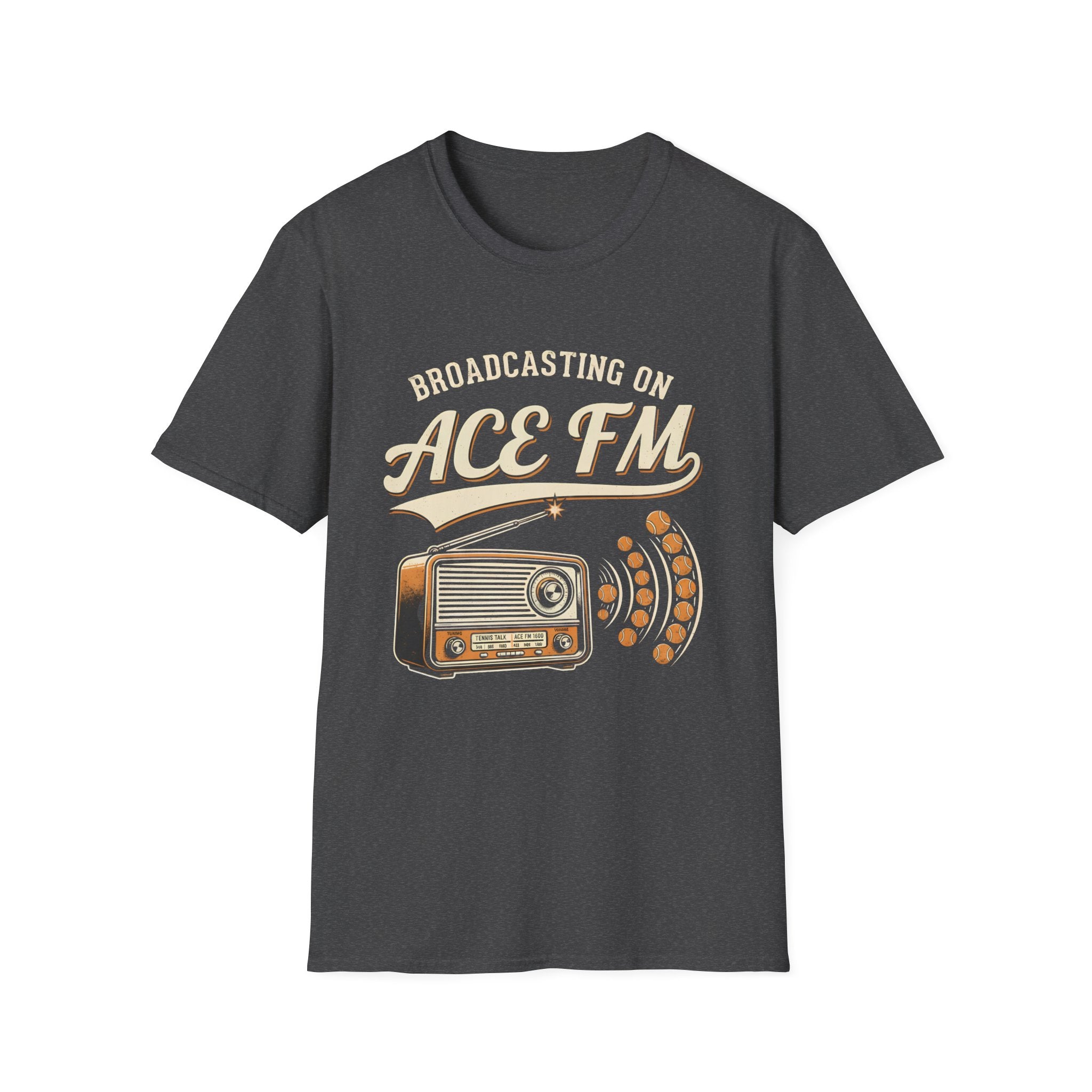 Broadcasting on ACE FM Retro Radio T-Shirt — Vintage Music Station Tee