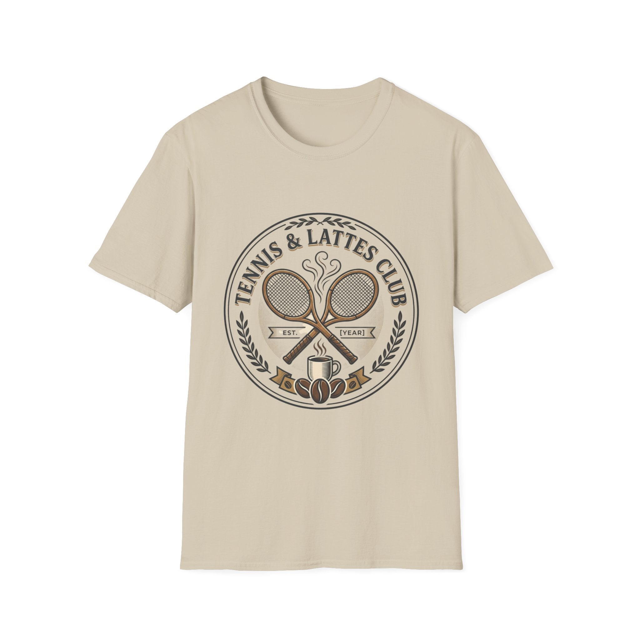Tennis & Lattes Club Graphic Tee — Vintage Tennis & Coffee Crew