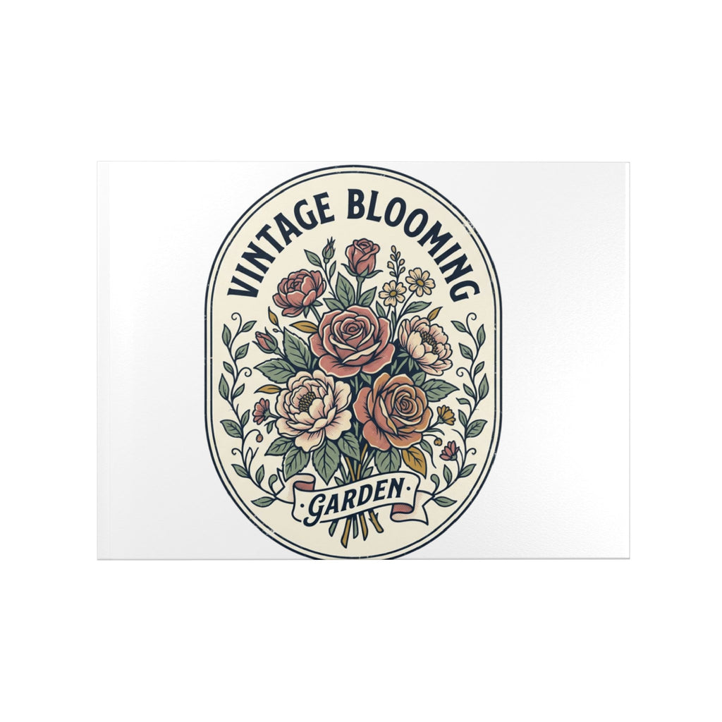 Vintage Blooming Garden Hardcover Photo Book — Floral Keepsake Album