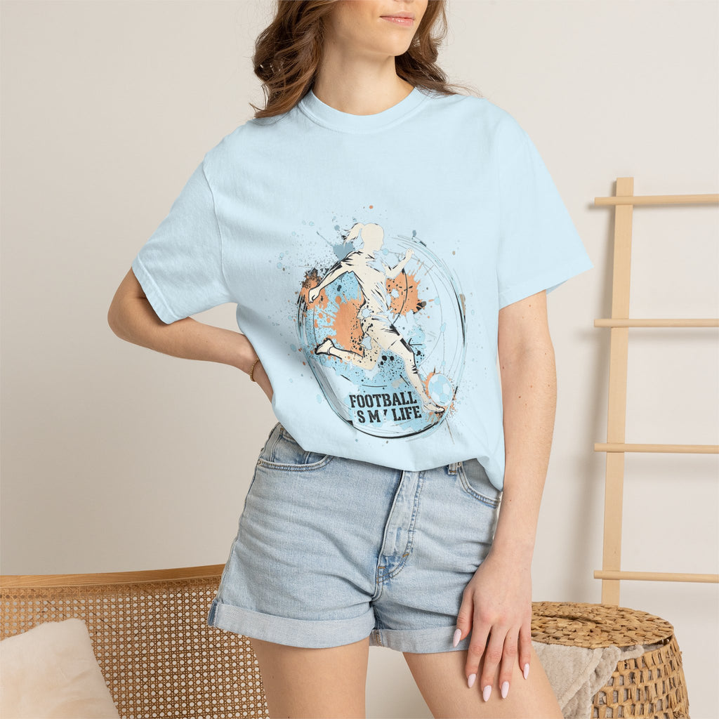 Football Is My Life T-Shirt — Girls' Football Player Tee