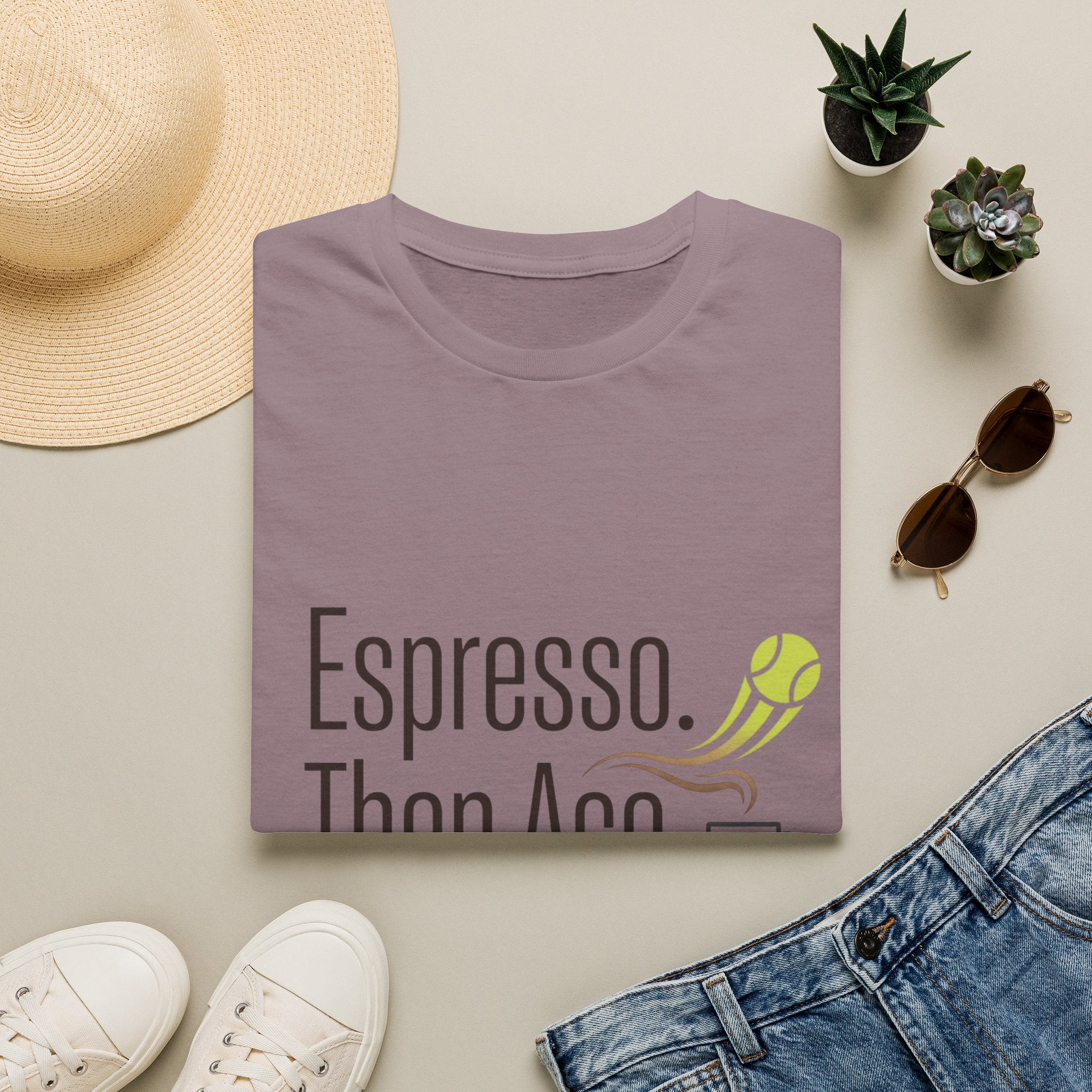 Espresso. Then Ace. Tennis & Coffee T-Shirt