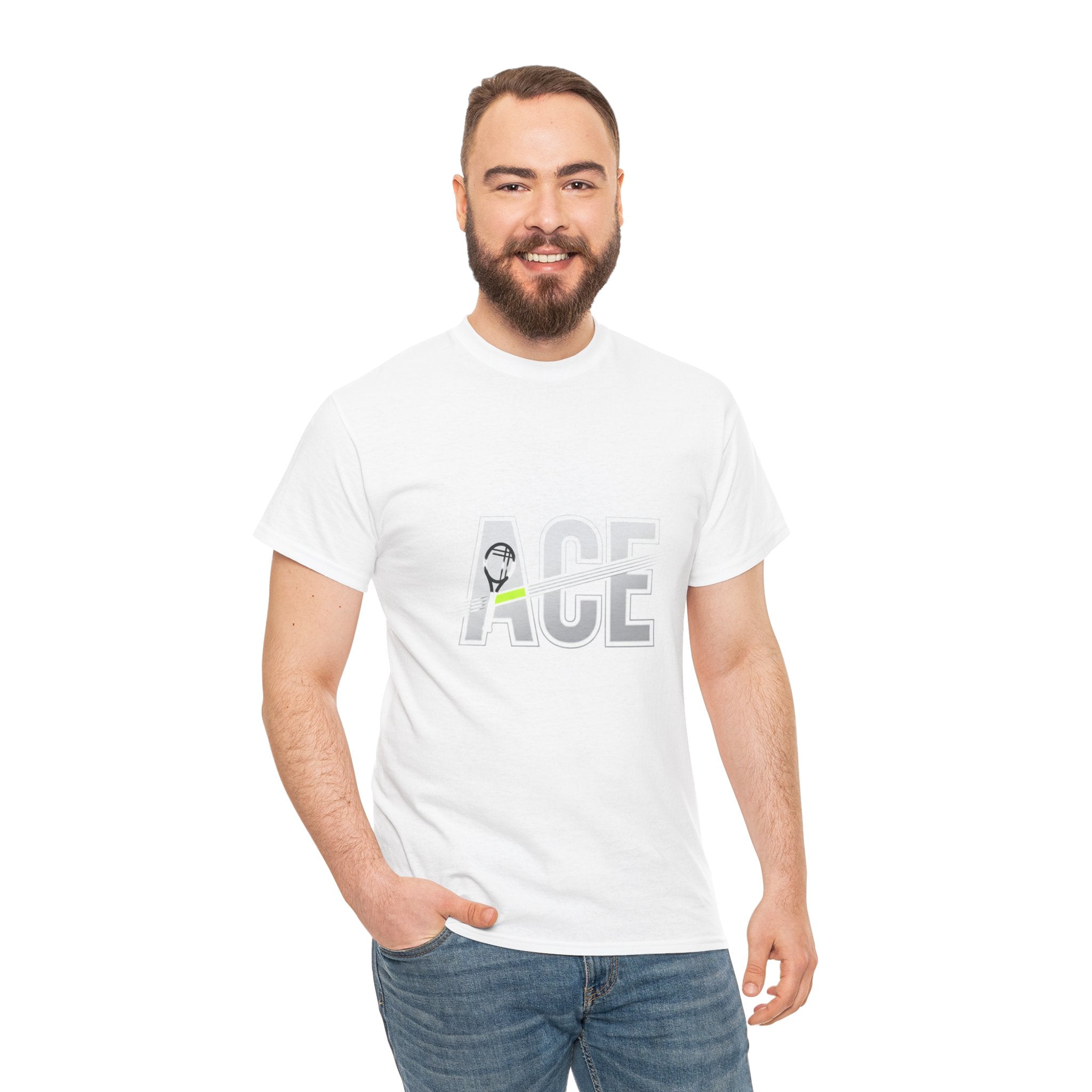 Ace Graphic Tee — Minimal Tennis 'ACE' Design