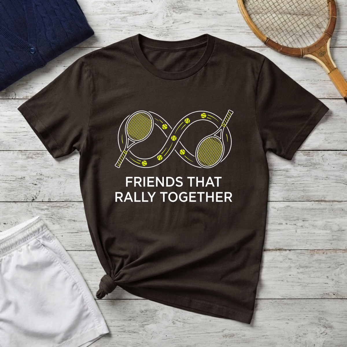 Friends That Rally Together Tennis T-Shirt