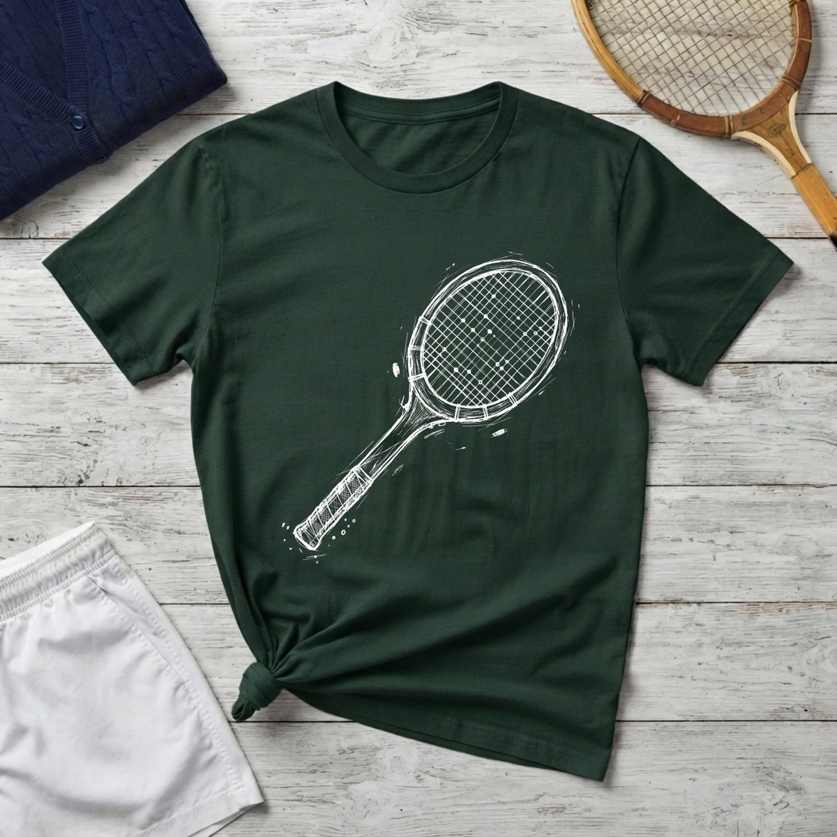 Tennis Racket Graphic T-Shirt